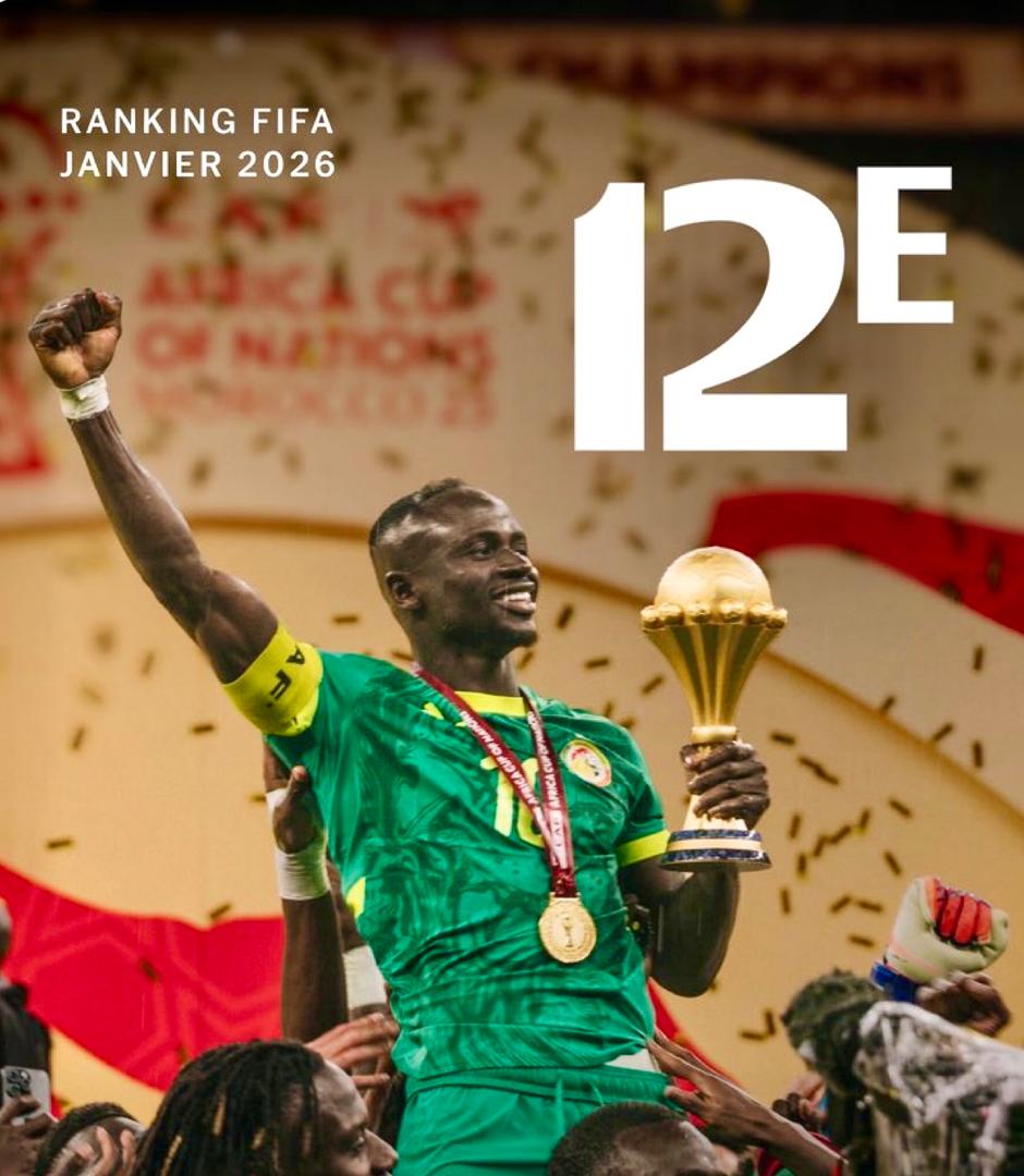 Classement FIFA : le Sénégal 12e mondial, une ascension historique des Lions