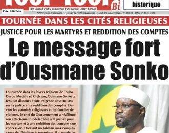 Unes des journaux sénégalais du lundi 05 janvier 2026