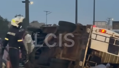 Péage Thiaroye : un Ndiaga Ndiaye se renverse et paralyse la circulation