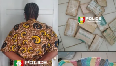 Rufisque-Est : une femme interpellée avec 11 kg de chanvre indien lors d’un contrôle routier