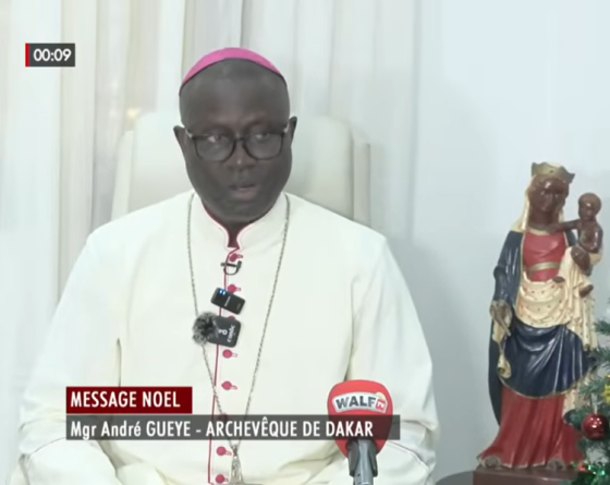 Noël 2025 : l’Archevêque Monseigneur André Gueye appelle à la paix et à la réconciliation